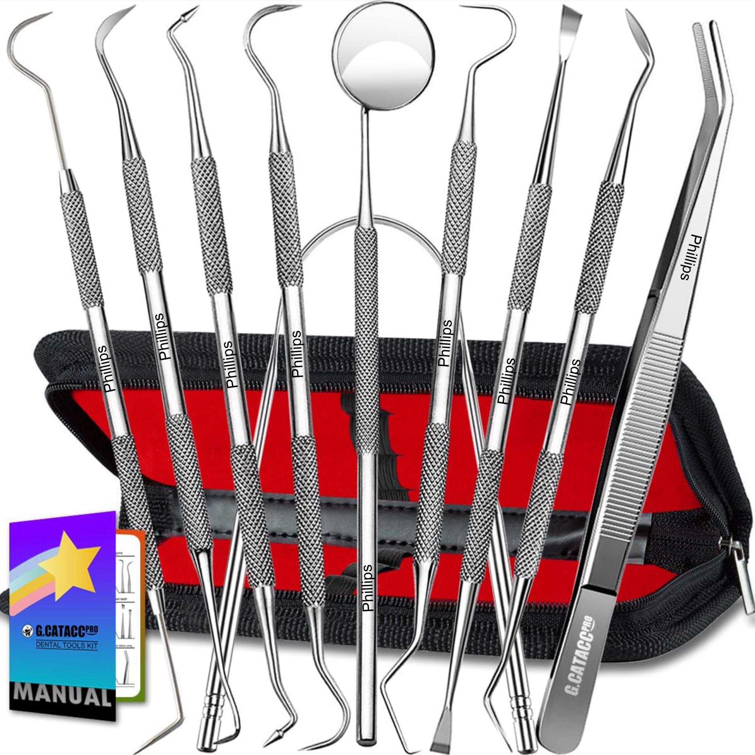 Engraved 10-Piece Dental Tool Kit