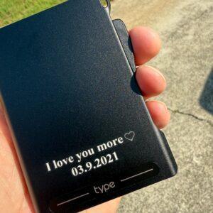 Personalized Leather Pop-Up Card Wallet with Money Clip