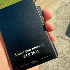 Personalized Leather Pop-Up Card Wallet with Money Clip
