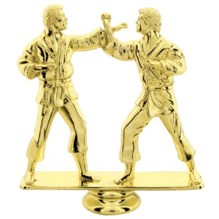 Individual Sport Trophy Figures: Track, Tennis, Golf, Bowling, Martial Arts and More (Packs) - 5" Male Double Action Karate Figure