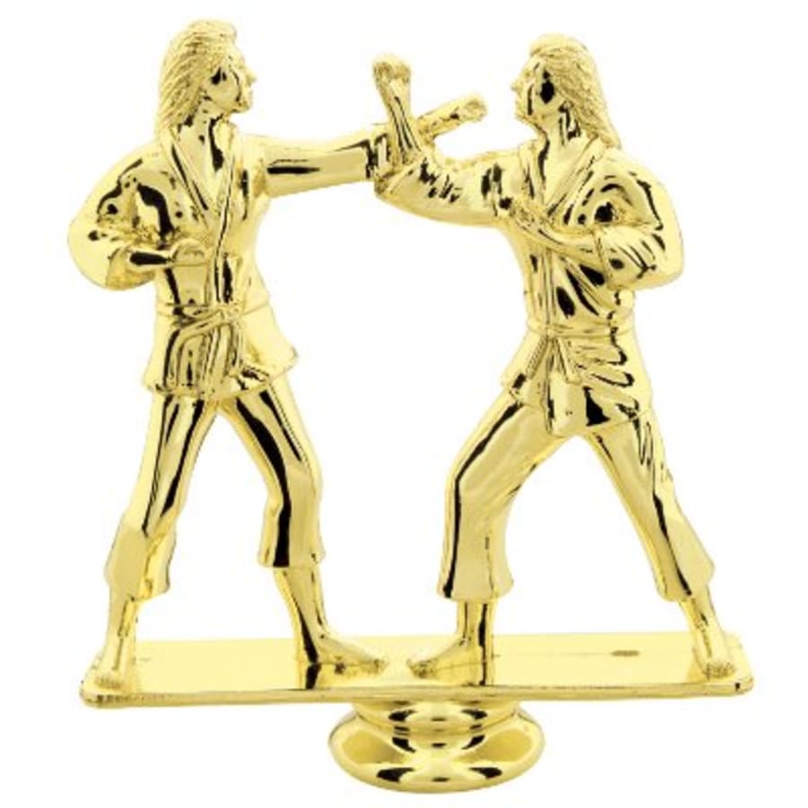 Individual Sport Trophy Figures: Track, Tennis, Golf, Bowling, Martial Arts and More (Packs) - 5" Female Double Action Karate Figure
