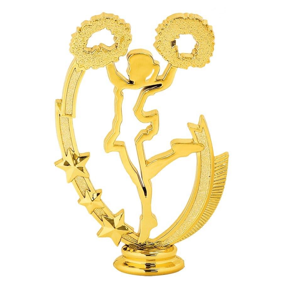 Individual Sport Trophy Figures: Track, Tennis, Golf, Bowling, Martial Arts and More (Packs) - 5 1/8" Cheer Profile Figure