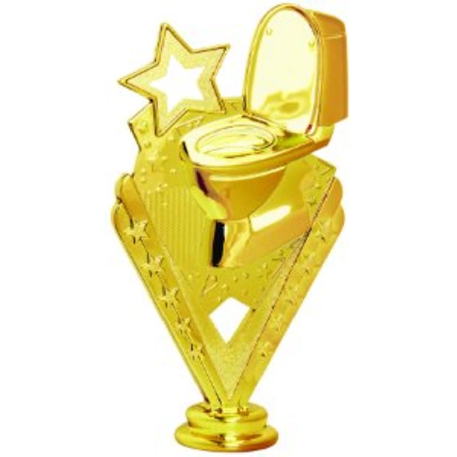 Individual Sport Trophy Figures: Track, Tennis, Golf, Bowling, Martial Arts and More (Packs) - 6" Toilet Bowl Action Figure