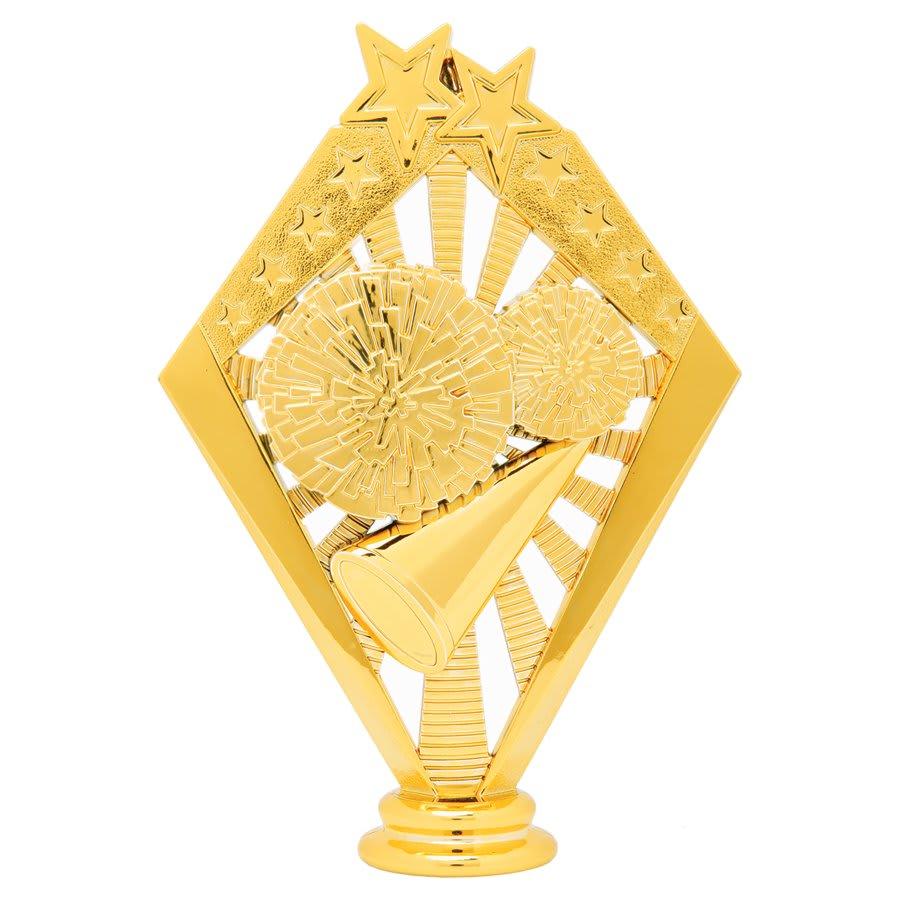 Individual Sport Trophy Figures: Track, Tennis, Golf, Bowling, Martial Arts and More (Packs) - 6" Gold Cheer Sunrise Figure