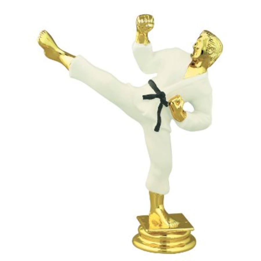 Individual Sport Trophy Figures: Track, Tennis, Golf, Bowling, Martial Arts and More (Packs) - 5 1/4" Color Male Karate Figure