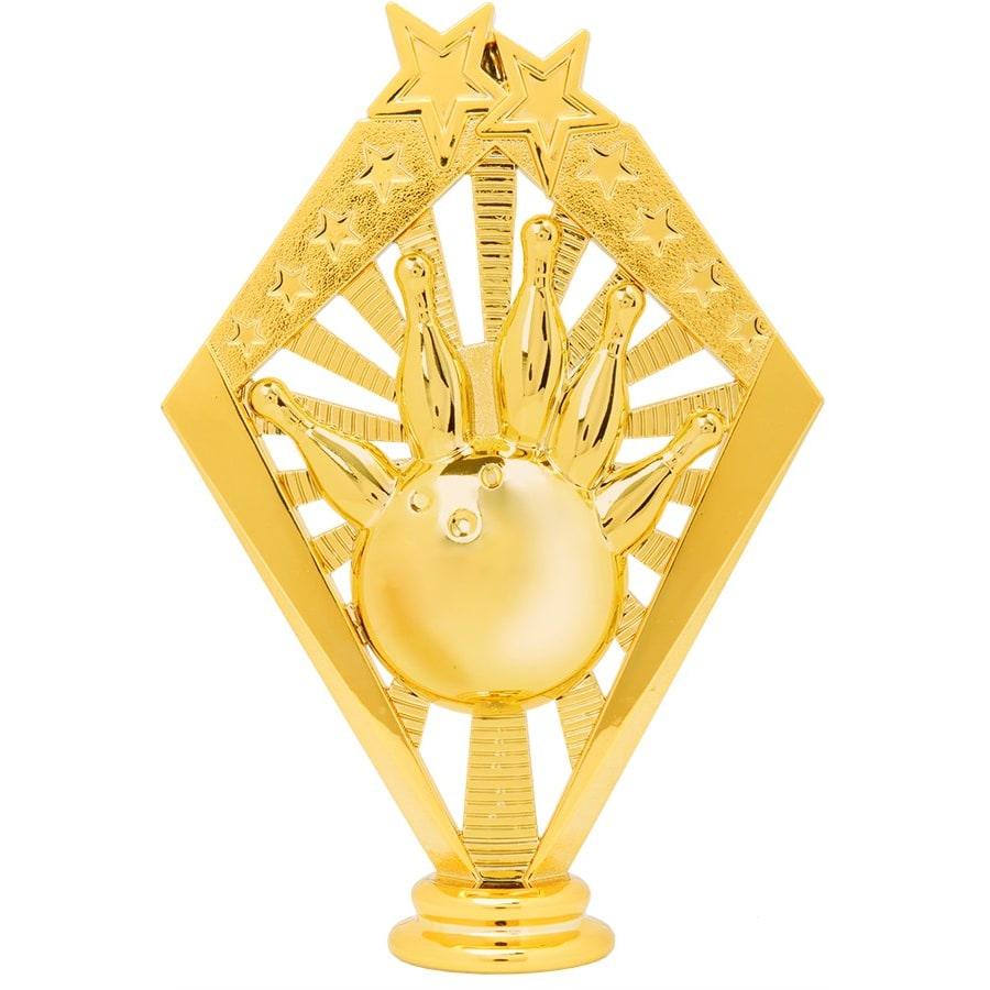 Individual Sport Trophy Figures: Track, Tennis, Golf, Bowling, Martial Arts and More (Packs) - 6" Gold Bowling Sunrise Figure