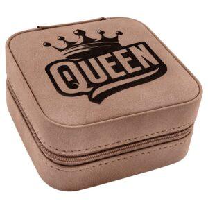 Personalized Travel Jewelry Box - Blush