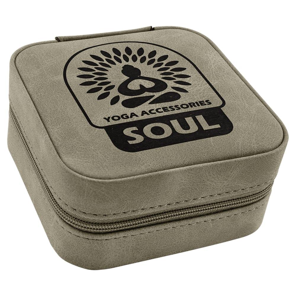 Personalized Travel Jewelry Box - Light Green