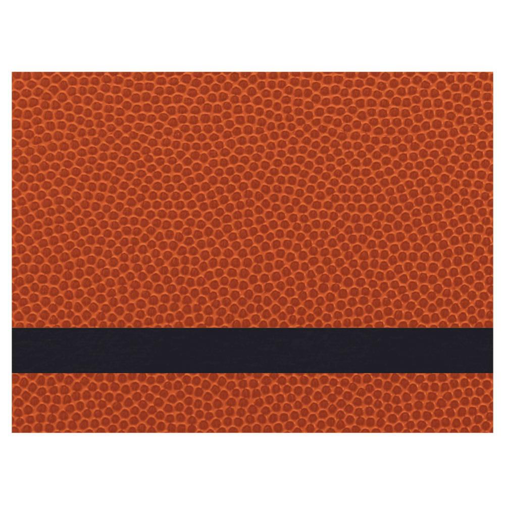 Laserable Leatherette Sheets 12x18 with Adhesive Back (Faux Leather Blanks) - Basketball / 1 Sheet