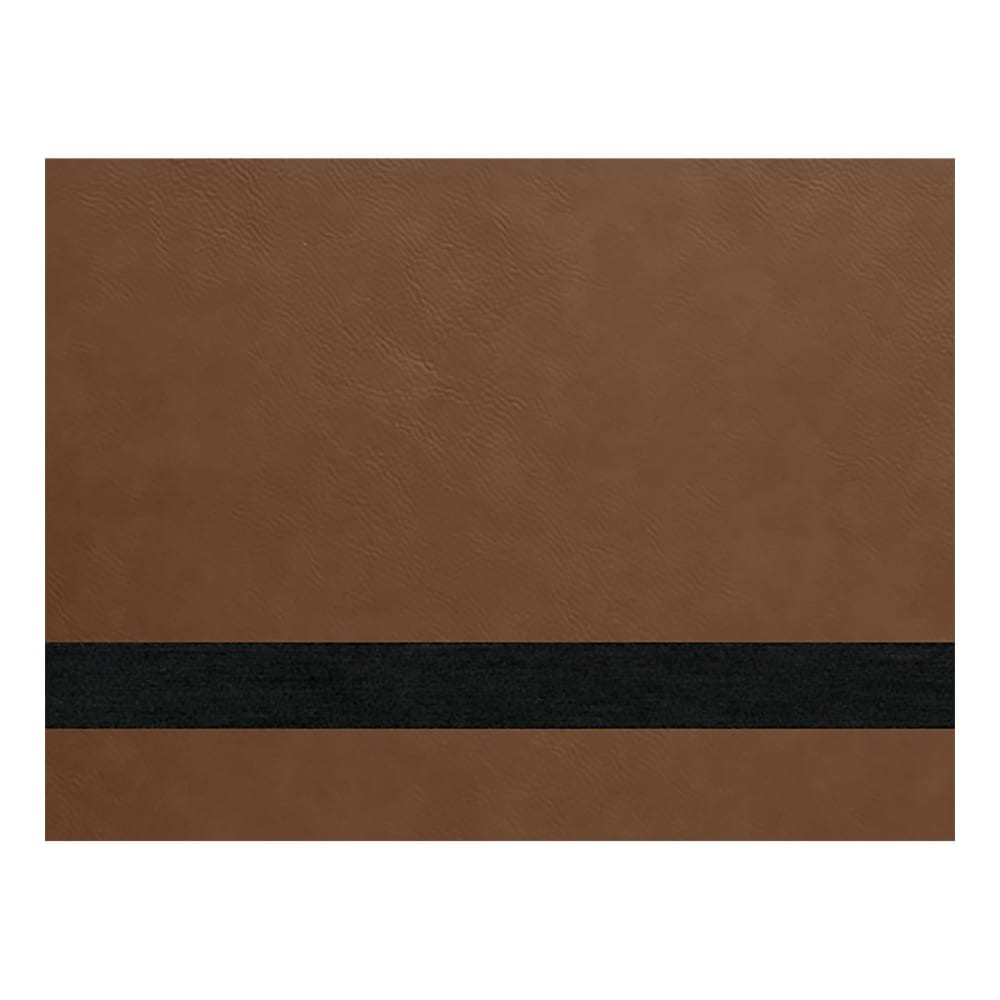Laserable Leatherette Sheets 12x18 with Adhesive Back (Faux Leather Blanks) - Dark Brown / 1 Sheet