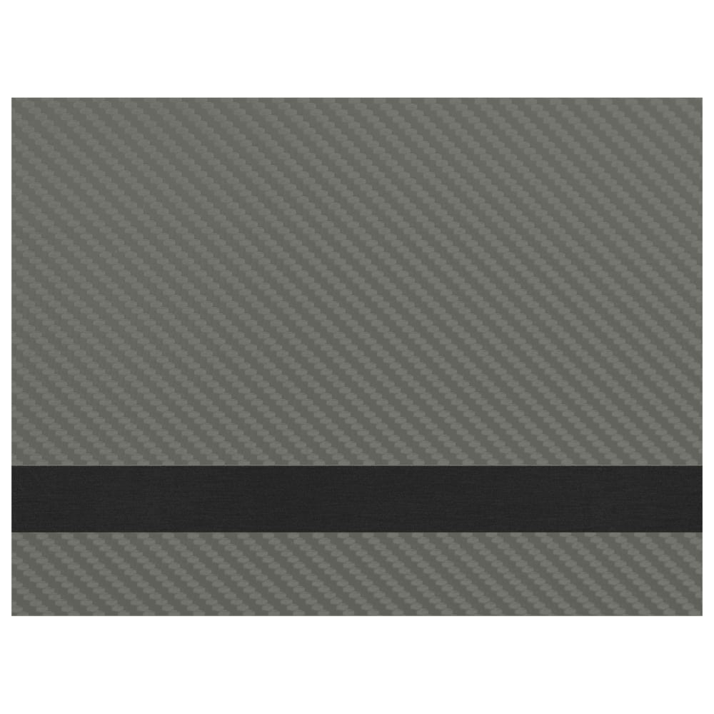 Laserable Leatherette Sheets 12x18 with Adhesive Back (Faux Leather Blanks) - Gray Carbon Fiber/Black / 1 Sheet