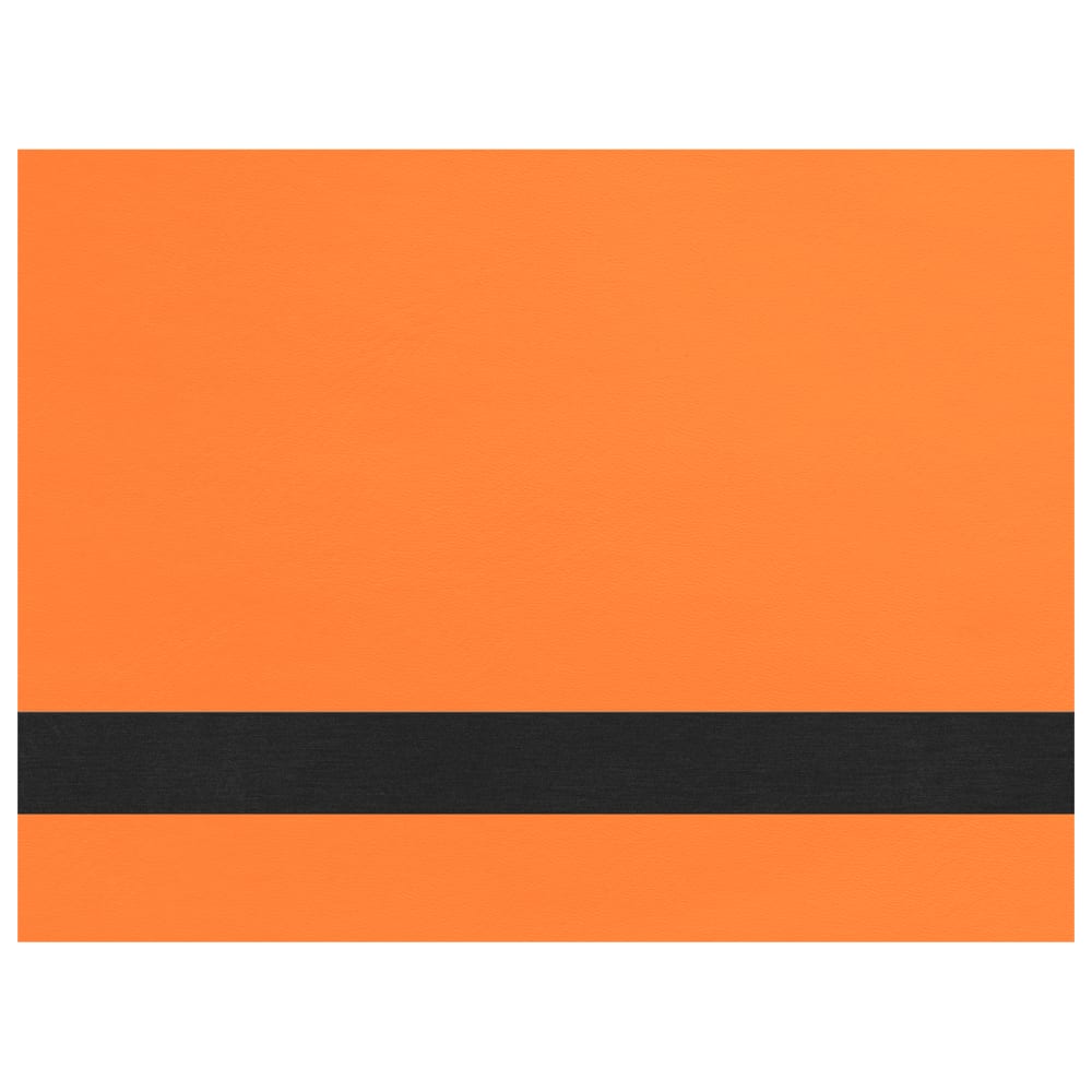 Laserable Leatherette Sheets 12x18 with Adhesive Back (Faux Leather Blanks) - Neon Orange / 1 Sheet