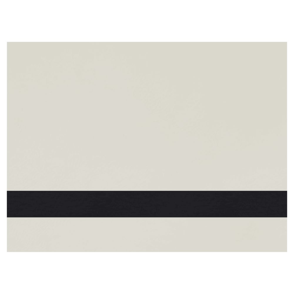 Laserable Leatherette Sheets 12x18 with Adhesive Back (Faux Leather Blanks) - White/Black / 1 Sheet