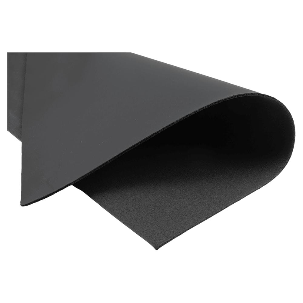 Laserable Leatherette Sheets 12x24, No Adhesive (Faux Leather Blanks) - Smooth Finish, 1.7mm / Black / 1 Sheet