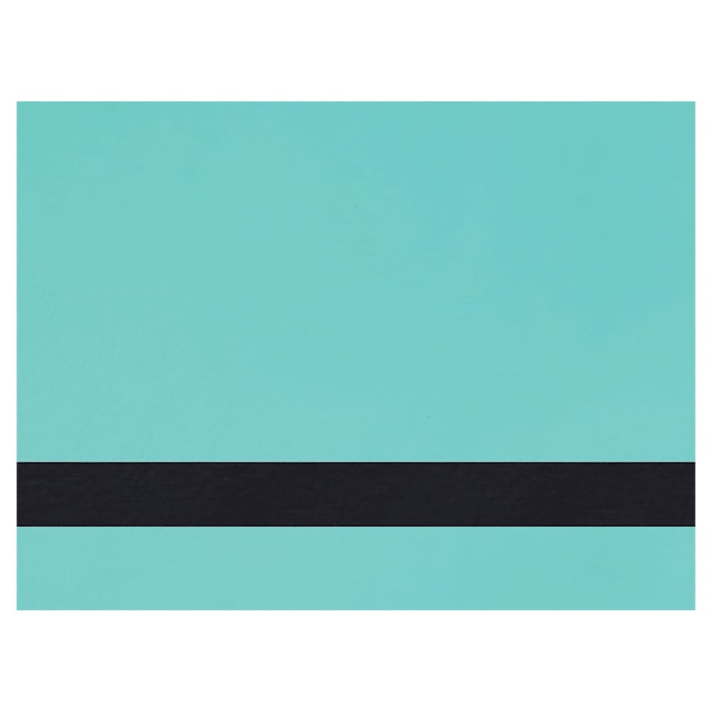 Laserable Leatherette Sheets 12x24, No Adhesive (Faux Leather Blanks) - Standard, 1.2mm / Teal / 1 Sheet