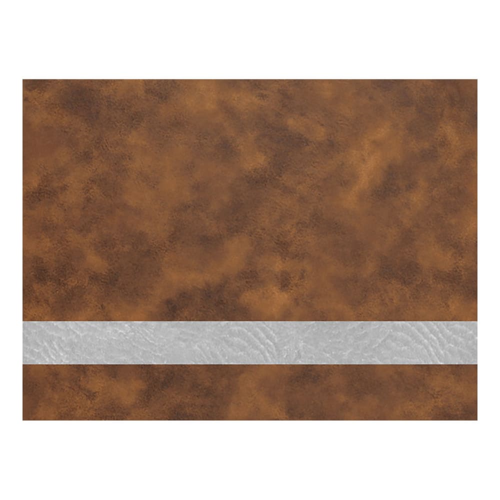 Laserable Leatherette Sheets 12x24, No Adhesive (Faux Leather Blanks) - Standard, 1.2mm / Rustic/Silver / 1 Sheet
