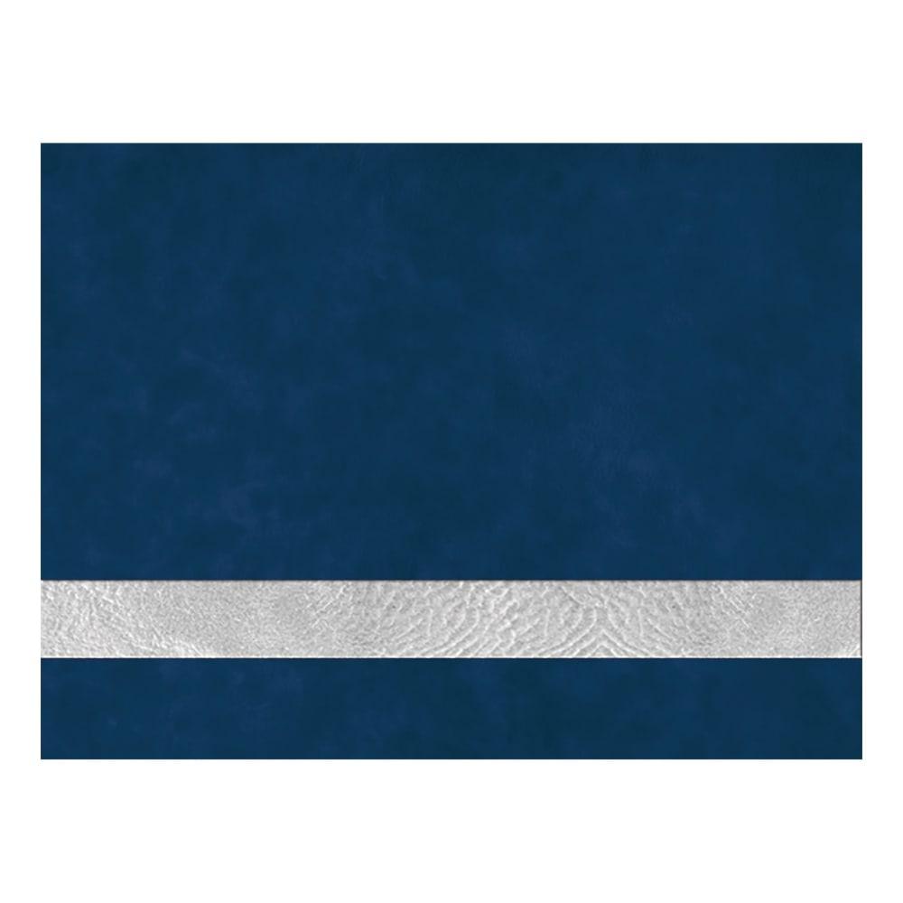 Laserable Leatherette Sheets 12x24, No Adhesive (Faux Leather Blanks) - Standard, 1.2mm / Blue/Silver / 1 Sheet