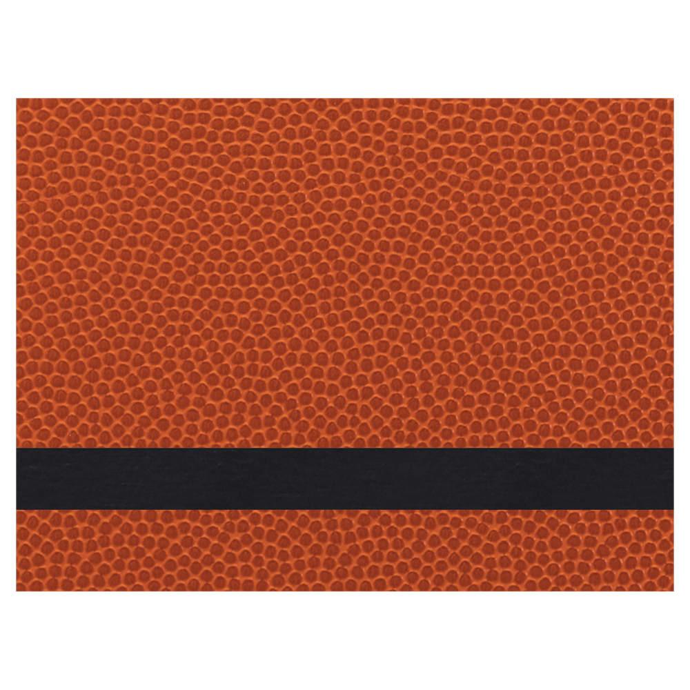 Laserable Leatherette Sheets 12x24, No Adhesive (Faux Leather Blanks) - Standard, 1.2mm / Basketball / 1 Sheet
