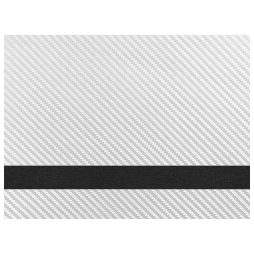 Laserable Leatherette Sheets 12x24, No Adhesive (Faux Leather Blanks) - Standard, 1.2mm / Silver Carbon Fiber/Black / 1 Sheet