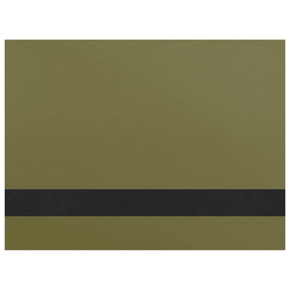 Laserable Leatherette Sheets 12x24, No Adhesive (Faux Leather Blanks) - Standard, 1.2mm / Olive Green / 1 Sheet