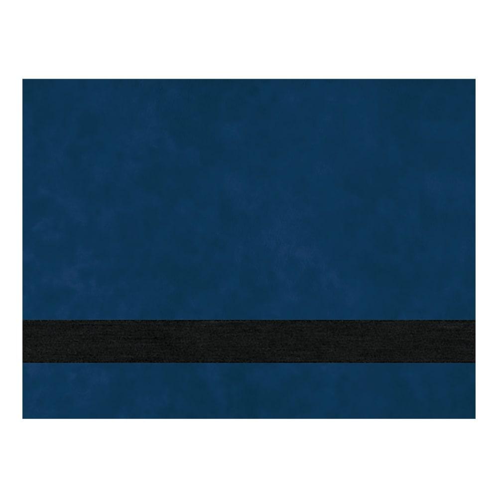 Laserable Leatherette Sheets 12x24, No Adhesive (Faux Leather Blanks) - Standard, 1.2mm / Blue/Black / 1 Sheet