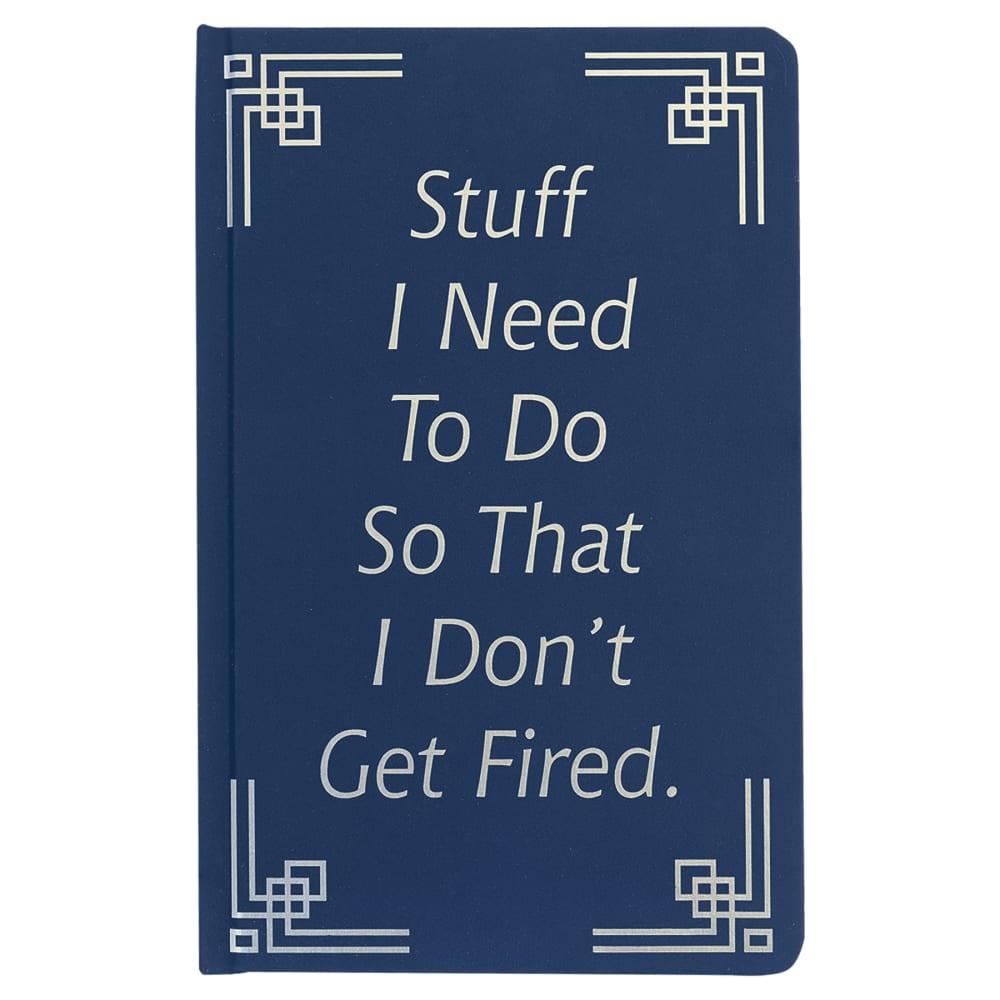 Personalized Notebook or Journal, Engraves to Silver - Bound Journal 5 1/4" x 8 1/4", Blue