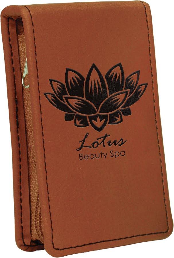 Personalized Manicure Set, 7-Piece Faux Leather Case - Rawhide