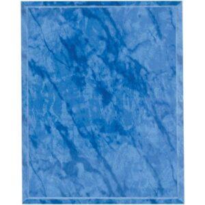 Marble, Color and Black Finish Plaque Boards, Blank - 10 1/2" x 13" Bright Blue Marble Finish Plaque