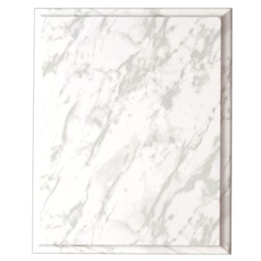 Marble, Color and Black Finish Plaque Boards, Blank - 12" x 15" White Marble Finish Plaque