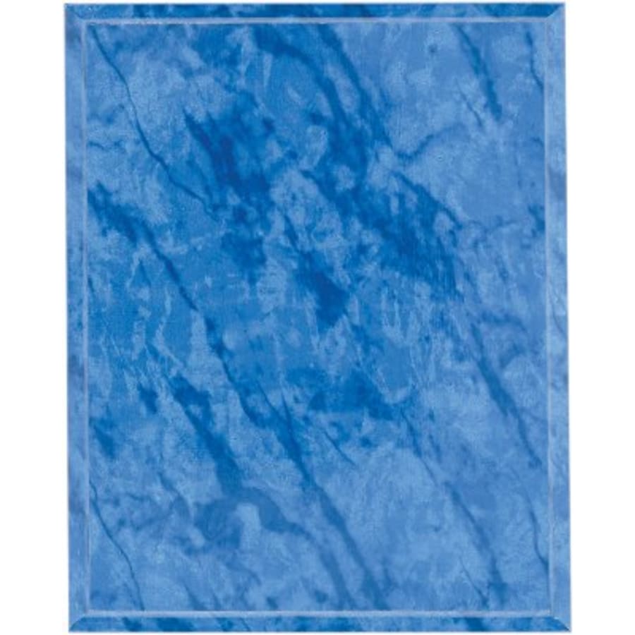 Marble, Color and Black Finish Plaque Boards, Blank - 5" x 7" Bright Blue Marble Finish Plaque