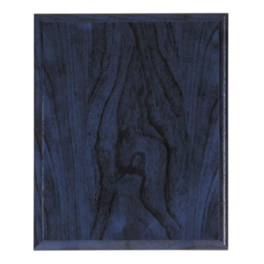 Marble, Color and Black Finish Plaque Boards, Blank - 6" x 8" Blue Woodgrain Plaque