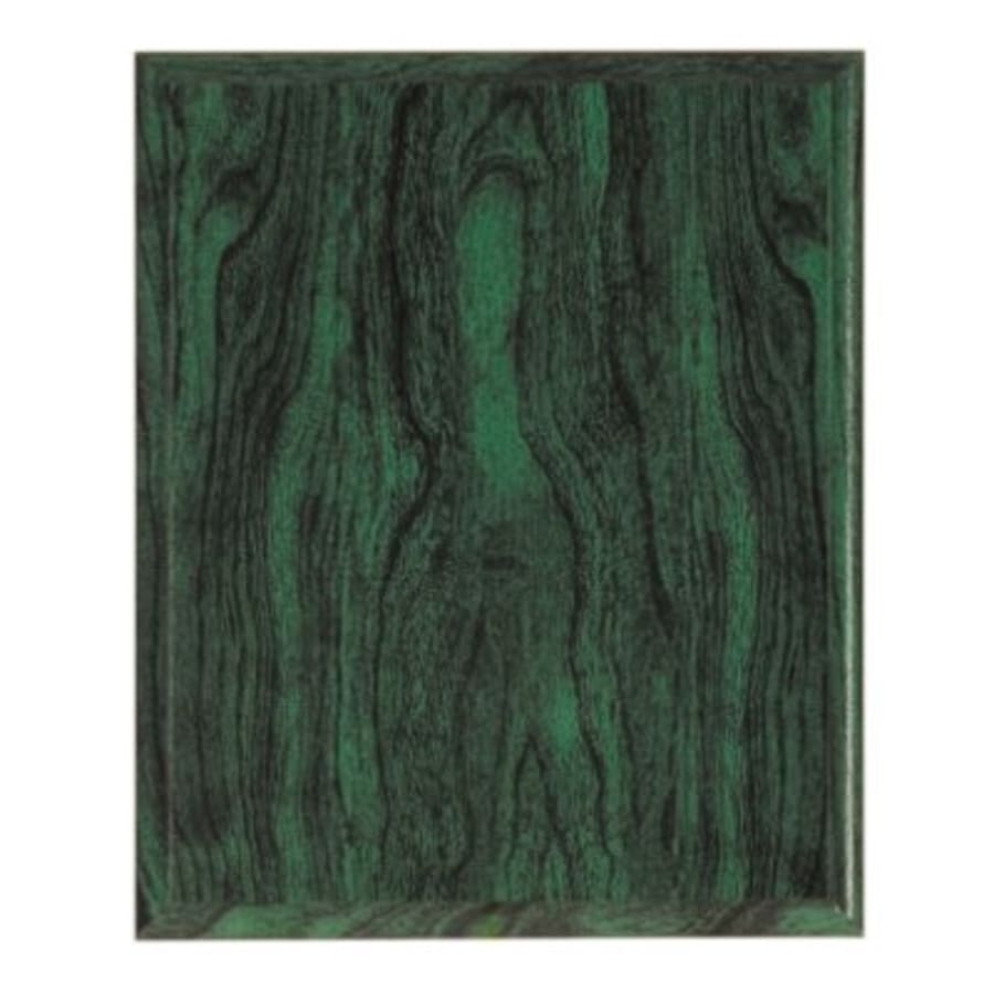 Marble, Color and Black Finish Plaque Boards, Blank - 7" x 9" Green Woodgrain Plaque