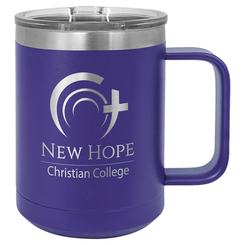 Personalized Polar Camel 15 oz. Insulated Coffee Mug - Purple