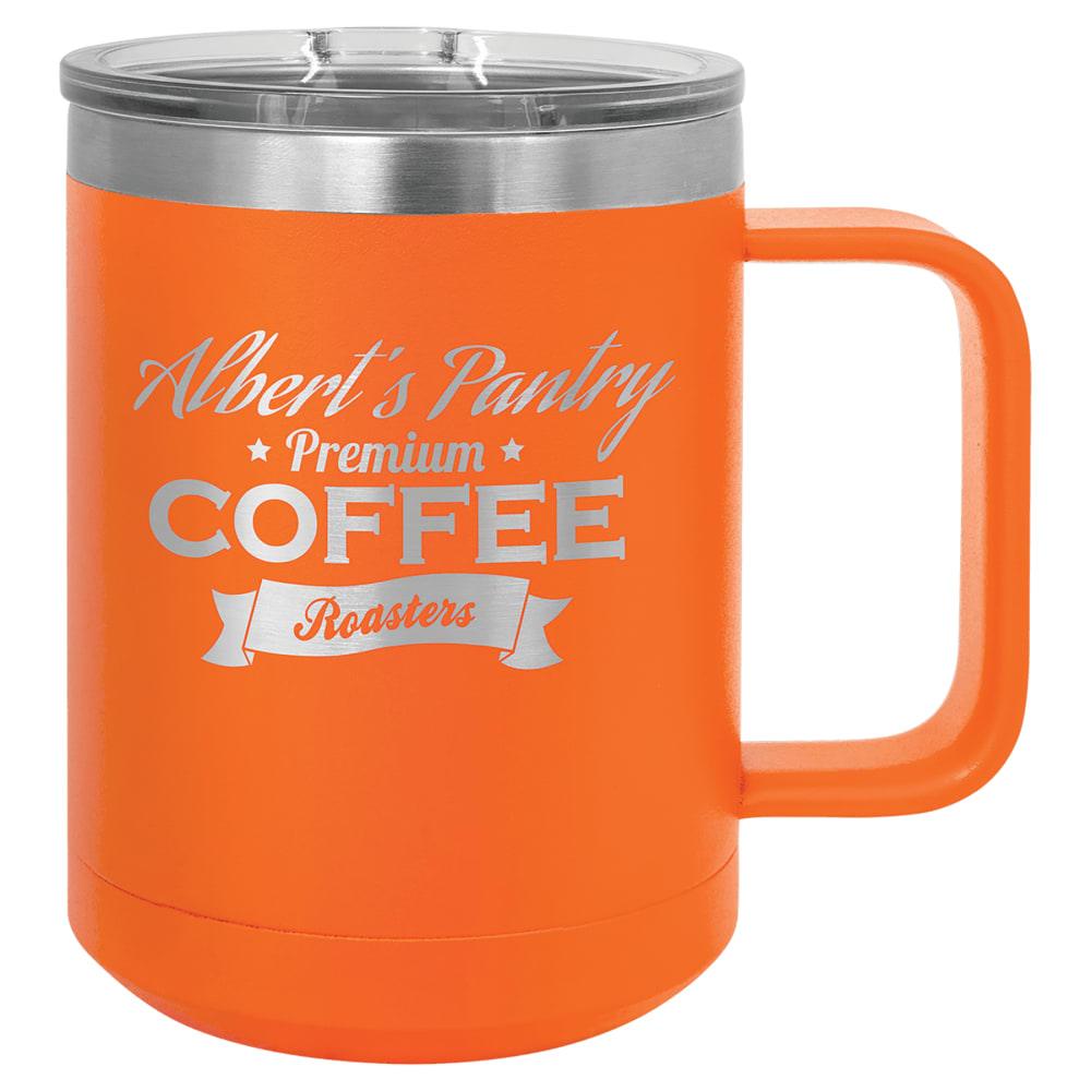 Personalized Polar Camel 15 oz. Insulated Coffee Mug - Orange