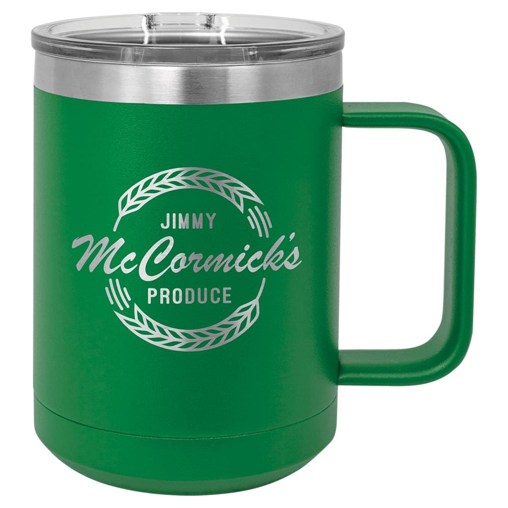 Personalized Polar Camel 15 oz. Insulated Coffee Mug - Green