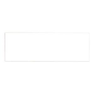 Engraved Name Badge, Plastic with Magnet or Pin - Rectangle, 3" x 1", White with Black Text, Magnet