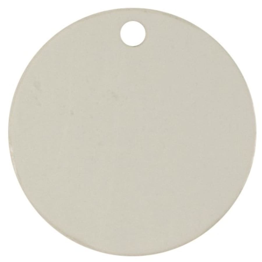 Perpetual Plates, Die-Cut Discs and Sublimation Tags (Packs) - 1 1/2" White Sublimatable Round Tag