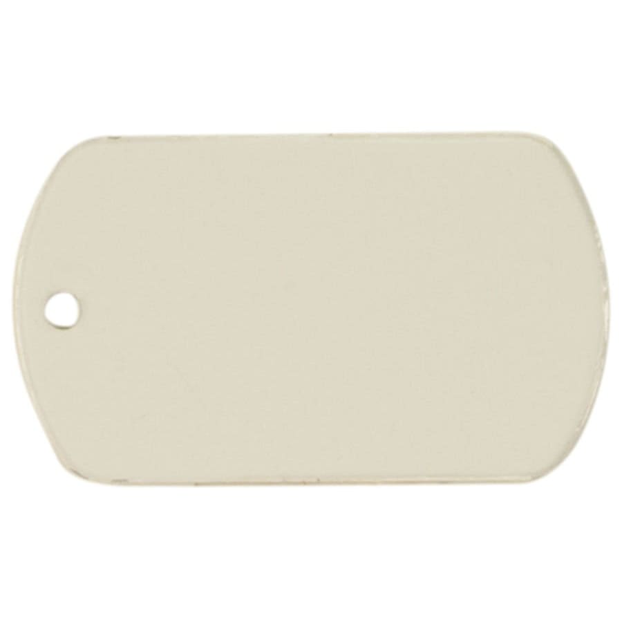 Perpetual Plates, Die-Cut Discs and Sublimation Tags (Packs) - 1 1/8" x 1 7/8" White Sublimatable Dog Tag