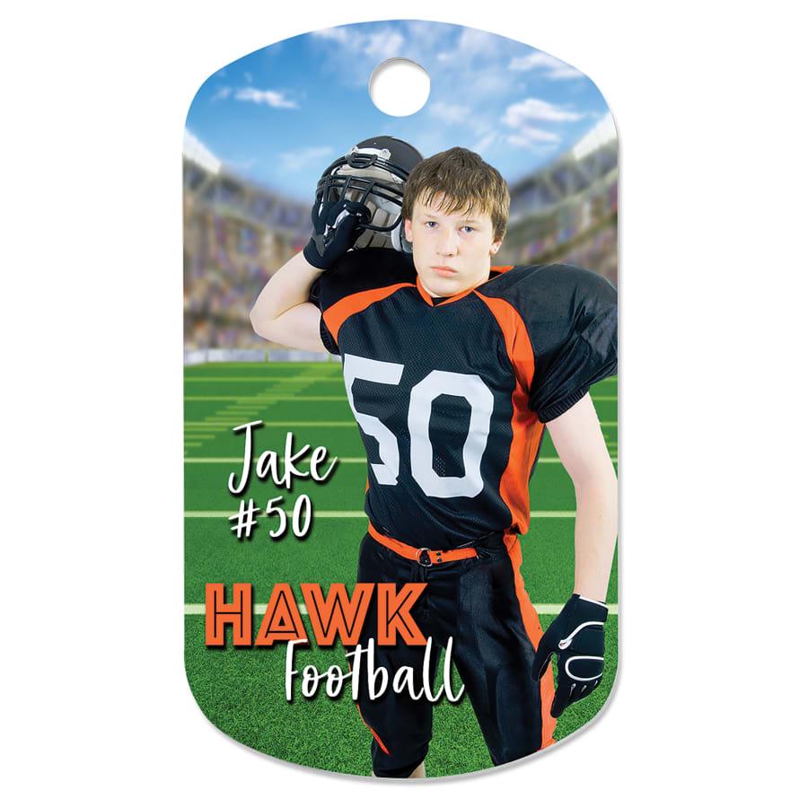 Perpetual Plates, Die-Cut Discs and Sublimation Tags (Packs) - 1" x 2" Gloss White Sublimatable Aluminum G.I. Tag