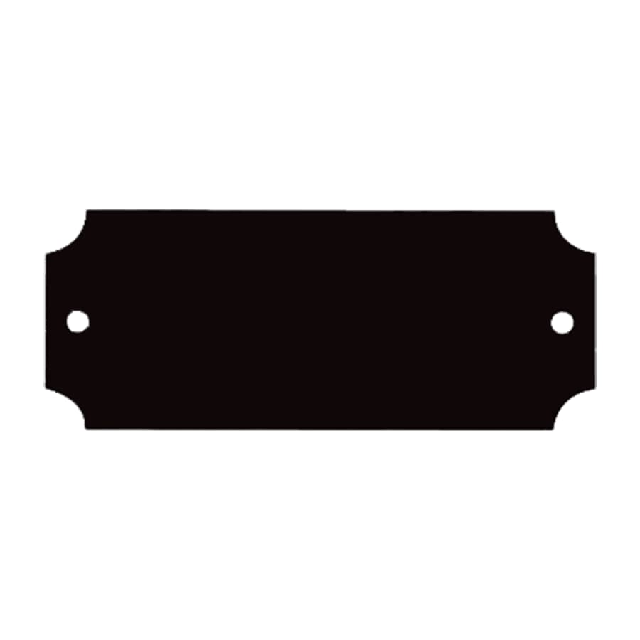 Perpetual Plates, Die-Cut Discs and Sublimation Tags (Packs) - 2 1/2" x 1" Black Brass Laserable Perpetual Plate