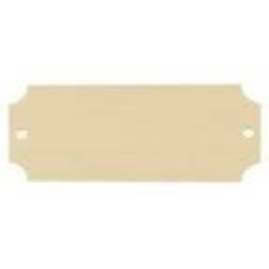 Perpetual Plates, Die-Cut Discs and Sublimation Tags (Packs) - 2 1/2" x 1" Bright Gold Brass Perpetual Plate