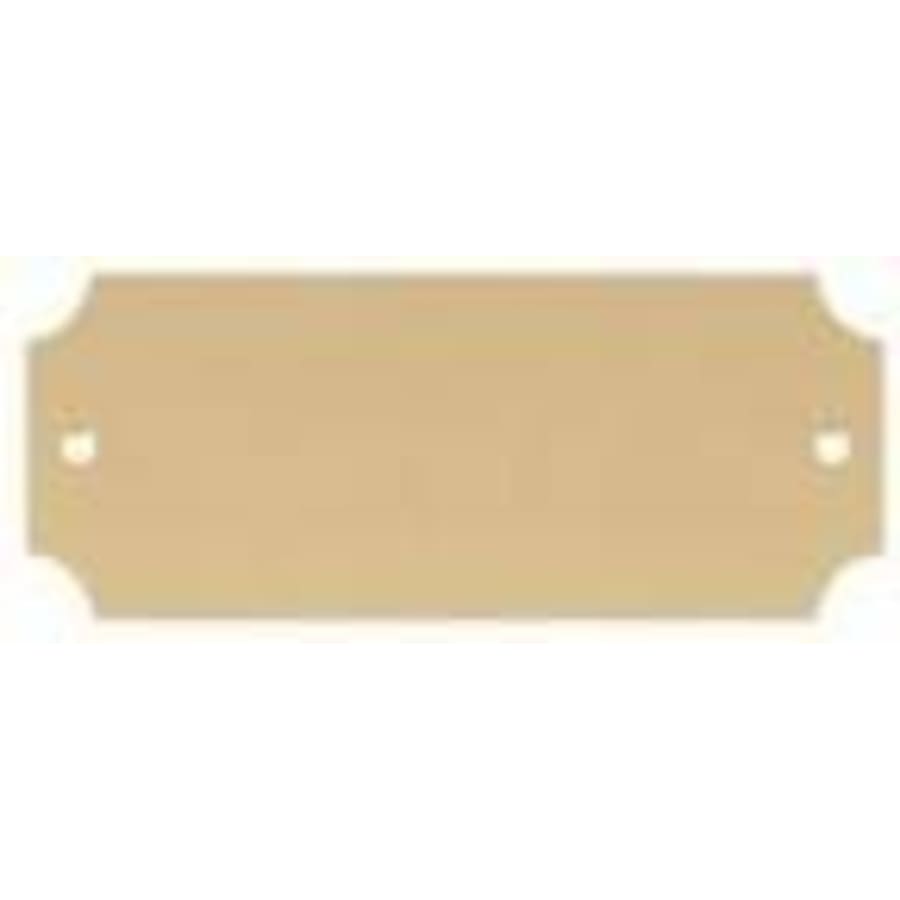 Perpetual Plates, Die-Cut Discs and Sublimation Tags (Packs) - 2 1/2" x 1" DynaSub Satin Gold Aluminum Perpetual Plate