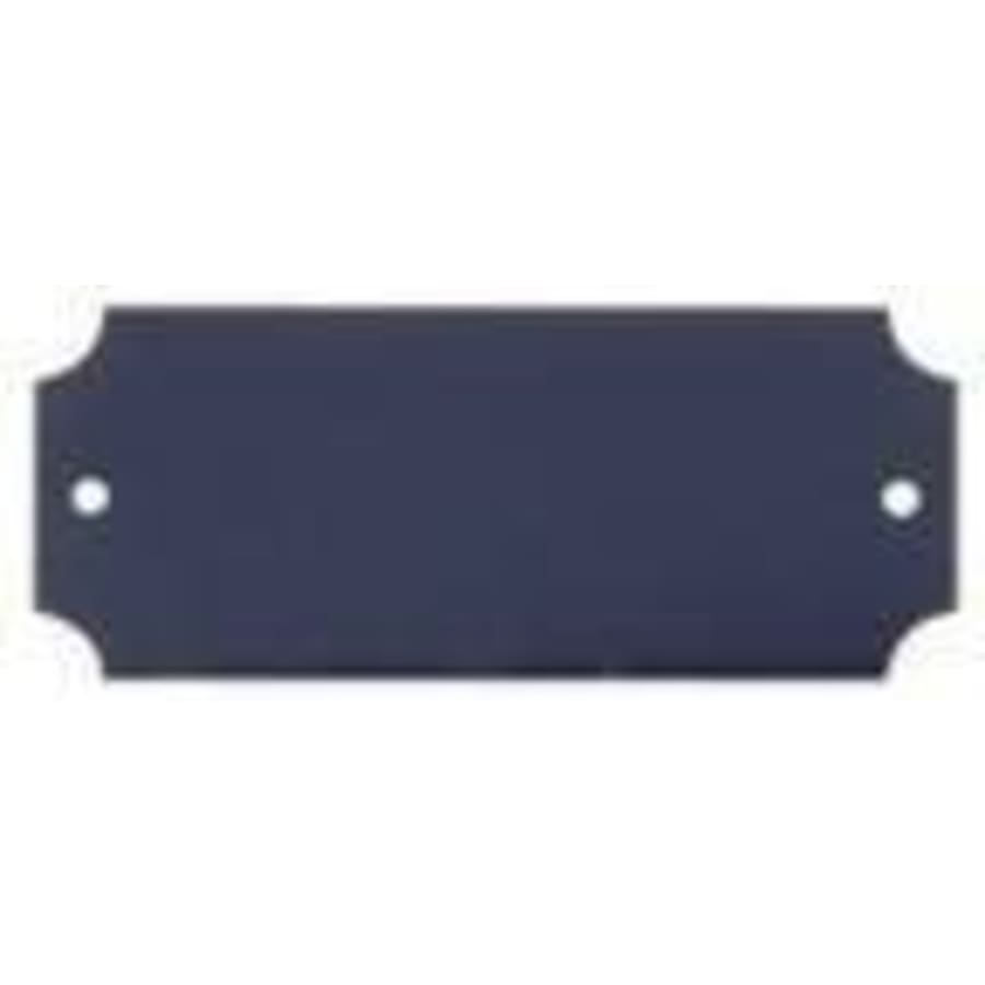 Perpetual Plates, Die-Cut Discs and Sublimation Tags (Packs) - 2 1/2" x 1" Laserable Black Aluminum Perpetual Plate