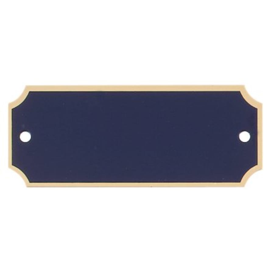 Perpetual Plates, Die-Cut Discs and Sublimation Tags (Packs) - 2 1/2" x 1" x .020" Laserable Black Brass Perpetual Plate with Gold Border