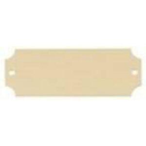 Perpetual Plates, Die-Cut Discs and Sublimation Tags (Packs) - 2 1/2" x 7/8" Bright Gold Brass Perpetual Plate