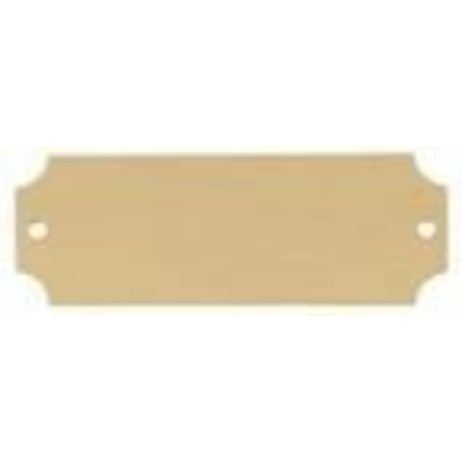 Perpetual Plates, Die-Cut Discs and Sublimation Tags (Packs) - 2 1/2" x 7/8" DynaSub Satin Gold Aluminum Perpetual Plate