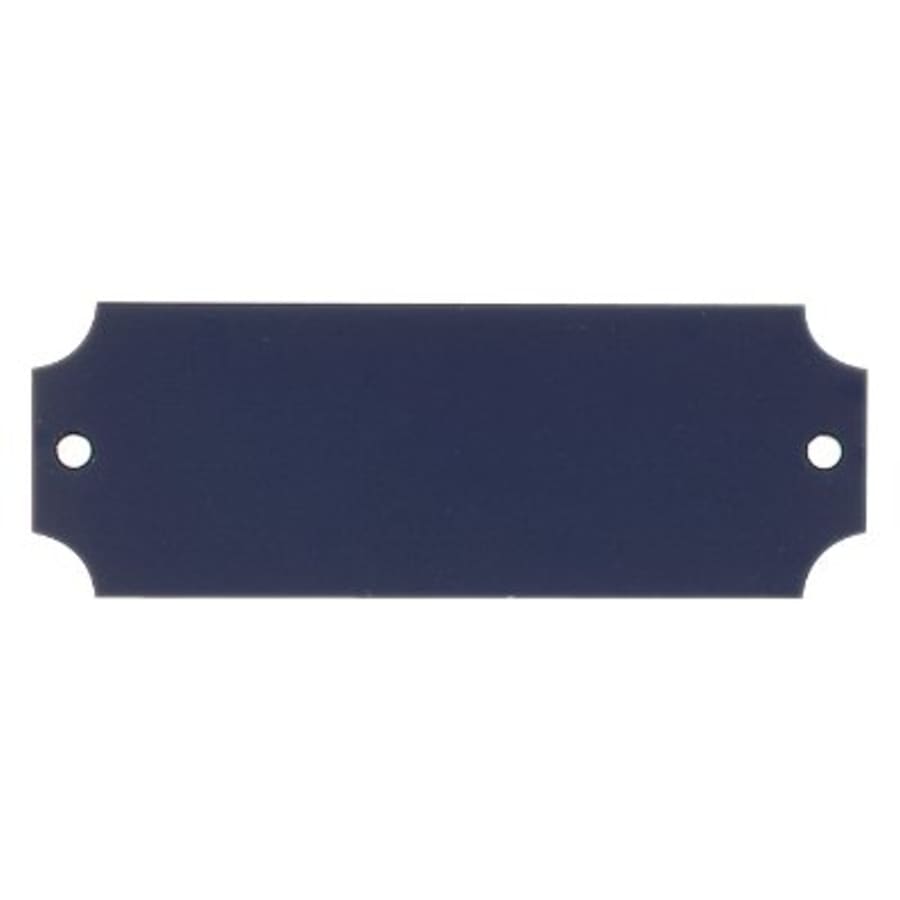 Perpetual Plates, Die-Cut Discs and Sublimation Tags (Packs) - 2 1/2" x 7/8" Laserable Black Brass Perpetual Plate