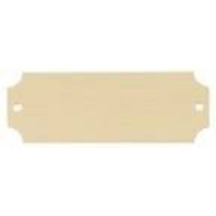 Perpetual Plates, Die-Cut Discs and Sublimation Tags (Packs) - 2 1/2" x 7/8" Sublimatable Bright Gold Aluminum Perpetual Plate