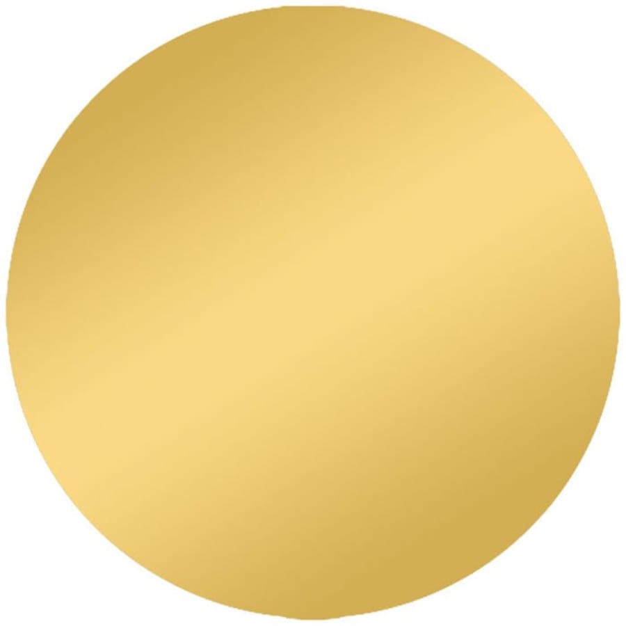 Perpetual Plates, Die-Cut Discs and Sublimation Tags (Packs) - 2" Laserable Gold LazerBlak Aluminum Die Cut Disc