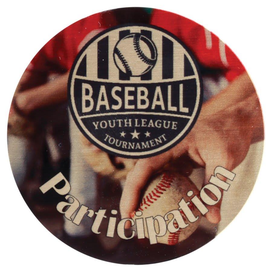 Perpetual Plates, Die-Cut Discs and Sublimation Tags (Packs) - 2" Sublimatable Bronze DynaSub Aluminum Die Cut Disc